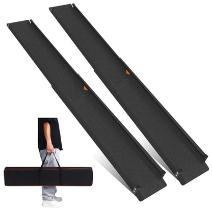 Wheelchair ramp 5FT, Lightweight, Retractable and Portable, can be Used for Wheelchair ramps, Comes with a Handbag-Black - size: 5FT