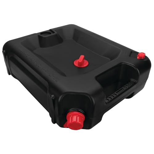 Performance Tool W4078 24-Quart Oil Drain Container, Deep Drain Well, Integrated Handle, Sealing Rubber Gaskets, Black - style: 24 Quart Drain Pan