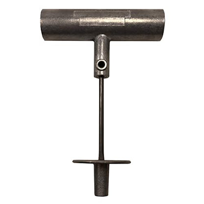 T-Handle Tire Repair Tool - Die-Cast Aluminum with Replaceable Split Eye Needle - color: Die-Cast Split Eye Tool