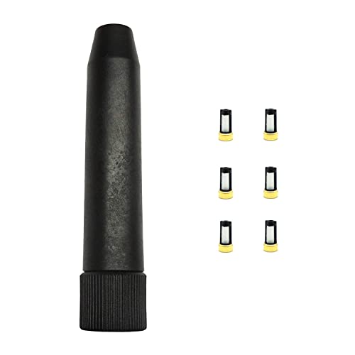 HiSport Fuel Injector Micro Filter Removal Tools with 6 pcs CF-101 Basket Filters (6mm x 3mm x 13mm) - size: Removal Tool + 6 Filter