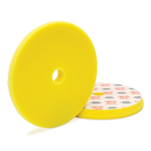 Griot's Garage BOSS Perfecting Foam Pad - 6.5", yellow - size: 6.5 Inch Pads (Set of 2)