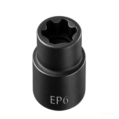 EP Socket EP6, 6 Point 1/4” Dr Female External E-Torx Plus Socket | EP Socket, Female External, E-Torx Plus Socket, External, Cr-V Steel, High Deformation Prevention - size: EP6