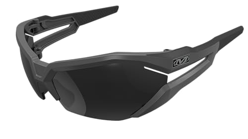 Mechanix Wear: Vision Type-V Safety Glasses with Advanced Anti Fog, Scratch Resistant, Half Framed Protective Eyewear, Lightweight Glasses with Adjustable Arms and Nose (Smoke Lens) - color: Smoke Lens
