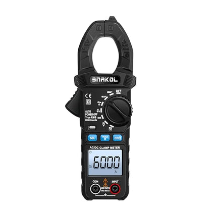 6000 Counts Digital Clamp Meter, 35mm Jaws NCV AC DC Current Voltage Tester | Auto-ranging clamp meter tests resistance, capacitance, diode, continuity, frequency & thermocouple temperature - style: 6000 Counts Professional