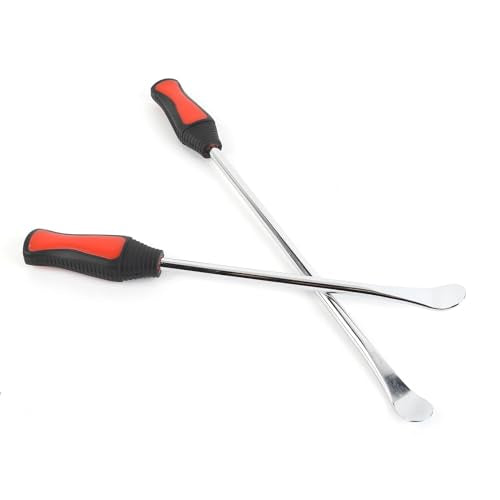 2pcs Tire Spoons,Set Changing Tires,11.81in 14.57in Carbon Steel Ergonomic Handle Motorcycle Tire Changing Lever,for Motorcycle Bike Scooter