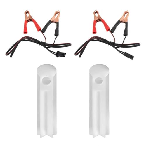 Sun Walker Fuel Injector Cleaner Kit, Anti-Corrosion Auto Gas Injector Nozzle Cleaner Adapter with Test Lead, Universal 2 Size Fuel Injectors Cleaning Tool for SUV Truck RV
