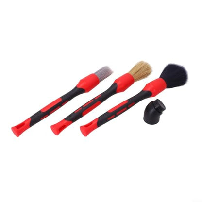 Auto Detail Brush Set for Car Interior Cleaning - Gentle Bristles for Dashboard Vents Buttons - Deep Clean Hard-to-Reach Areas Tool