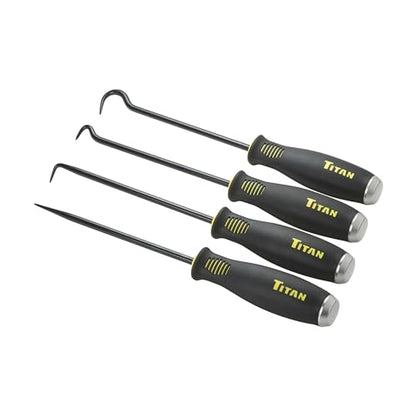 Titan 17224 4 pc. Jumbo Bolstered Pick and Hook Set - size: 4pc Bolstered Pick and Hook