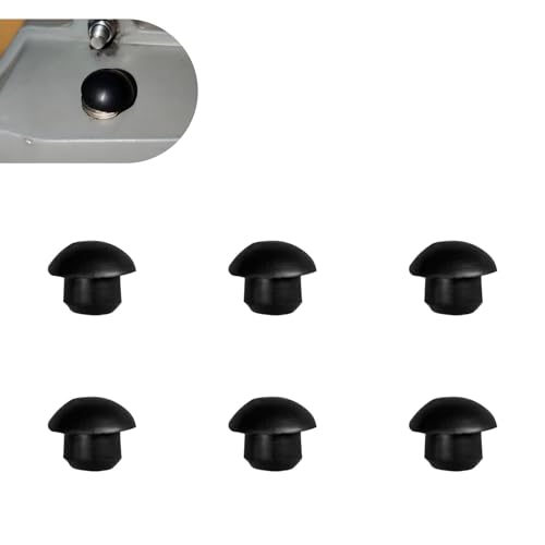 6PCS Bottle Jack Floor Jack Oil Filler Plug, Rubber 8mm Black Hydraulic Jack Oil Plug, Flat-Head Rubber Hydraulic Jack Oil Pressure Rod for Oil Reservoir Fill Hole - size: 6PCS