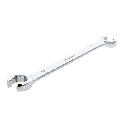 Auniwaig Flare Nut Wrench, 15mm x 17mm Metric Double Open End, 1Pcs - size: 15x17mm