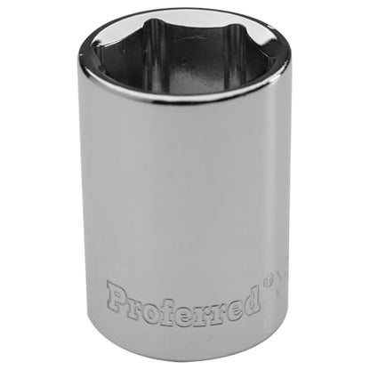 S15016 1/4" Drive SAE Socket, 1/2" Standard 6 Point - size: 1/2 INCH, style: STANDARD