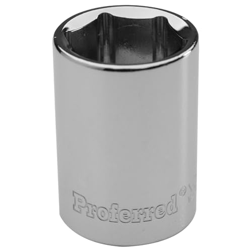 S15016 1/4" Drive SAE Socket, 1/2" Standard 6 Point - size: 1/2 INCH, style: STANDARD