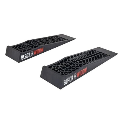 Low Car Ramps for Oil Change, 5,000 lb GAWR, 2.5" Lift, Black Widow