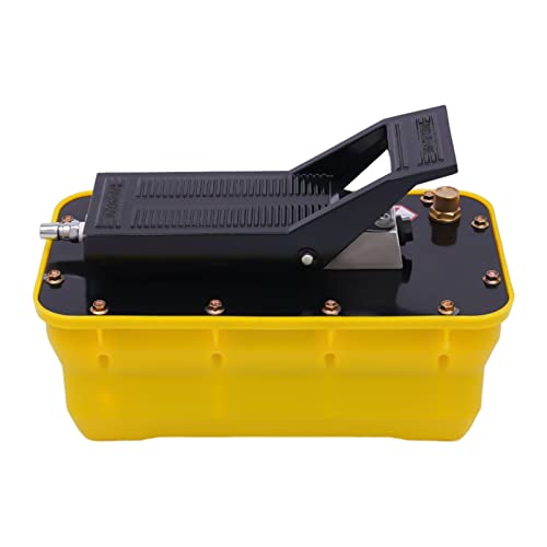 Gdrasuya10 10000 PSI Air Hydraulic Foot Pump with Air Hose and Coupler for Auto Body Frame Machine and Pulling Post Hydraulic Air Foot Pump with 3 Pedal Functions - size: Hydraul Pump Only
