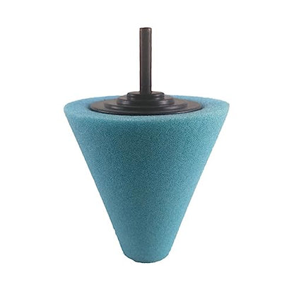 Luxshiny Automotive Car Buffing Pad Cone Shaped Burnishing Sponge for Wheel Hub Cleaning Tapered Design for Uneven Surfaces Reusable Polishing Tool for Cars Boats Motorcycles