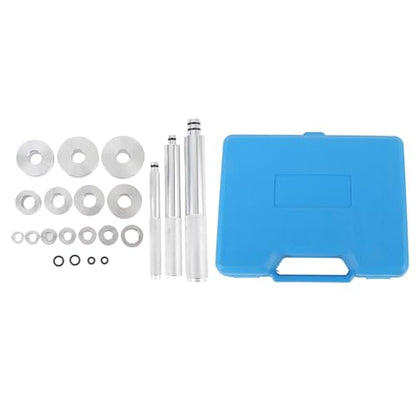 17PCS Bearing Press Kit, Universal Bearing Race and Seal Driver Set, Aluminum Alloy Bearing Install Tool with 14 Adapters, Compact Seal Driver Removal Tool for Automotive Repair an