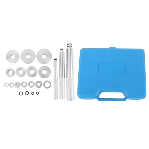 17PCS Bearing Press Kit, Universal Bearing Race and Seal Driver Set, Aluminum Alloy Bearing Install Tool with 14 Adapters, Compact Seal Driver Removal Tool for Automotive Repair an