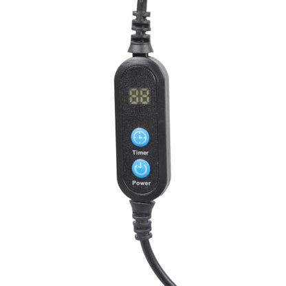 USB Timer Cable with Adjustable 1-30 Minutes Countdown, Auto Power Off Switch for Aquarium LED Lights Fan Kitchen Appliances, 50cm USB Male to Female Timing Cord with Shutoff Button