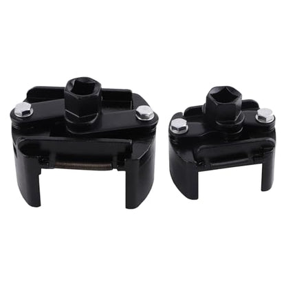 maXpeedingrods 2Pcs Adjustable Oil Filter Wrench 2 Jaw 60-80mm & 80-105mm | 1/2" Drive Universal Oil Filter Spanner Removal Tool, Universal Oil Filter Cap Socket Wrench Filter Housing Removal Tool - size: 2 PCS