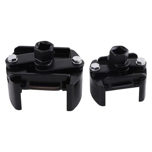 maXpeedingrods 2Pcs Adjustable Oil Filter Wrench 2 Jaw 60-80mm & 80-105mm | 1/2" Drive Universal Oil Filter Spanner Removal Tool, Universal Oil Filter Cap Socket Wrench Filter Housing Removal Tool - size: 2 PCS