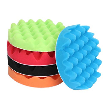 Mikinona 5pcs Polishing Disc Interior Car Detailing Kit Car Sponge Bars Sanding Blocks Buffing Sponge Pads for Auto Detailing