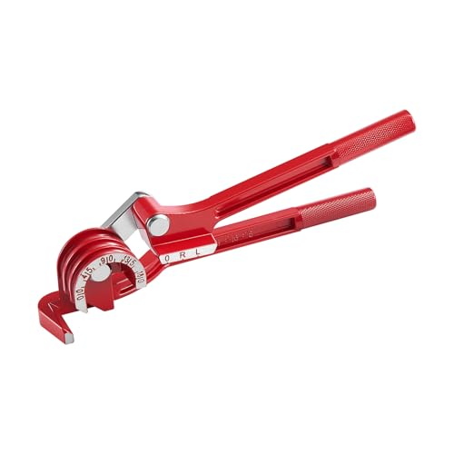 VEVOR 3/16" Brake Line Repair Kit, 45° Single Brake Line Flaring Tool Kit, 25FT Copper-Coated Brake Line with 20 Fittings & 2 Unions, 3-in-1 Tube Bender (1/4", 5/16", 3/8"), Tube Cutter Included - size: 3/16"-5/8"