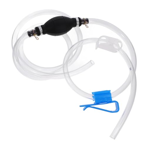 1set Manual Gas Siphon Pump Kit Reinforced Hose Clamp Efficient Transfer Pump for Oil Water and More Lightweight Easy to Use No Electricity Required for Automotive and Household