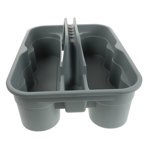 Plastic Cleaning Tote Organizer with Handle Capacity Storage Basket for Car Detailing Supplies Durable and Lightweight Design for Home and Office Use