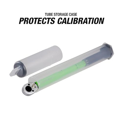 OEMTOOLS 25694 3/8” Drive Click-Style Torque Wrench | Green | 14.5” Long | 10-80 Ft-Lb (13.558-108.47 Nm) | Accurate to +/- 4% | Knurled Handle for a Secure Grip | Clicks at Desired Torque - size: 3/8" Dr. 10-80 Ft/Lbs