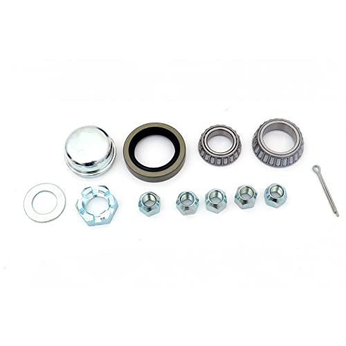 Trailer Hub Assembly 5-Bolt 4-1/2" Circle with 1-3/8" to 1-1/16" Tapered Spindle and Bearings - size: UCUT GL4856C*1