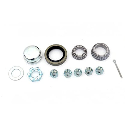 Trailer Hub Assembly 5-Bolt 4-1/2" Circle with 1-3/8" to 1-1/16" Tapered Spindle and Bearings - size: UCUT GL4856C*1