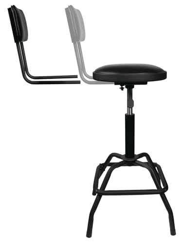 Performance Tool W85016 Pneumatic Stool w/Removable Backrest - style: Pneumatic Stool w/Removable Backrest
