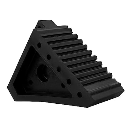 STOBAZA Portable Rubber Wheel Chocks 2-Piece Set for Cars RVs and Trailers Anti-Slip Tire Support Ramp for Stability