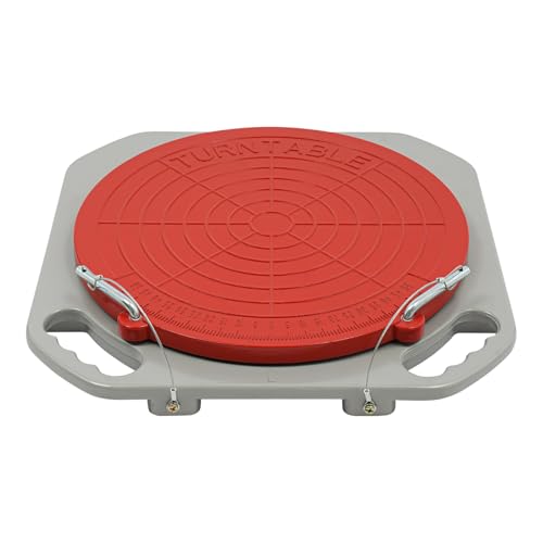 2-Piece Wheel Alignment Turn Plates, 360° Rotating Alignment Tool 3-Ton Capacity Per Plate with 0-50° Scale, Heavy Duty Alignment Plates for Toe Camber Adjustment, Professional & DIY Use