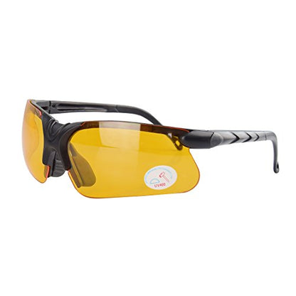 xaegistac Shooting Glasses with Case-Safety Glasses Anti Fog | Z87.1 Certificated Impact Resistance Safety Glasses for Hunting Shooting Sports - color: Yellow