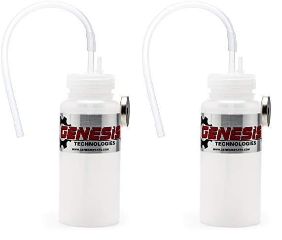 Genesis Universal 1 Person Brake Bleeder Bottle with a 16 Pound Magnet Mount and 12 Inch Fluid Tube (Pack of 2) - size: 16 Ounces (Pack of 2)