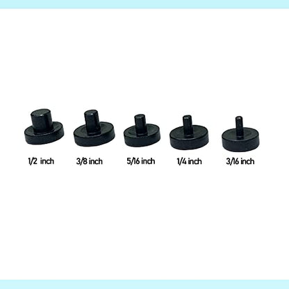 Automobile Double Flaring Tool kit with Extra 5 Dies(3/16,1/4,5/16,3/8 and 1/2 inch) of adapters for Brake Brass Tube and Copper Aluminum line.45 Degree Flare Tool.