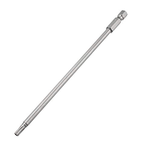 uxcell 5 Pcs T20 Magnetic Torx Screwdriver Bits, 1/4 Inch Hex Shank 5.9-inch Length S2 Security Tamper Proof Screw Driver Kit Tools - size: T20