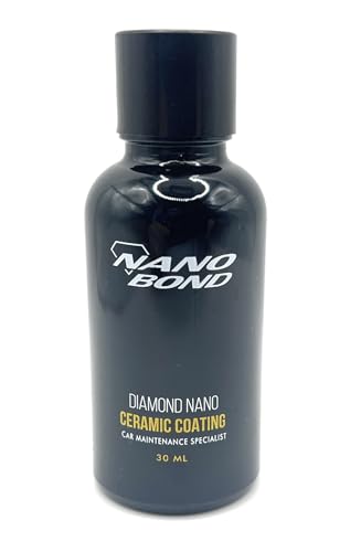 Nano Bond Ceramic Coating for Cars - 80% SiO2 Formula, Hydrophobic Paint Protection, UV & Corrosion Resistant for Glass, Wheels & Plastic, Easy Application, Car Detailing Kit, 30ml - size: 30ml