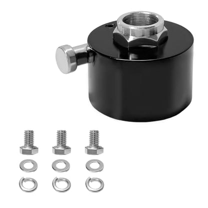 Steering Wheel Quick Release Disconnect Hub, Aluminum Alloy Steering Wheel Hub Adapter with 3/4" Shaft, 360° Fast Disassembly Steering Wheel Hub Connector with Bolts Washers