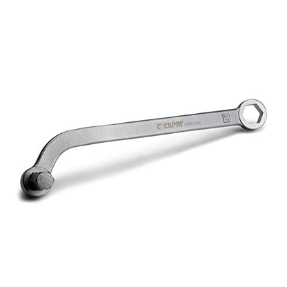 Capri Tools Oil Drain Plug Wrench, Compatible with BMW and Mercedes-Benz, 17 mm and 14 mm Sockets