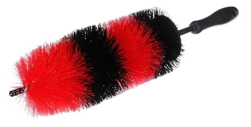 Car Detailing TIRE Brush L, Wheel Brush Car, Large Cleaning Brush for Tyres, 10 cm Diameter, Wheel Rim Cleaner, Brake Dust Remover, Ergonomic Handle, Precise Cleaning