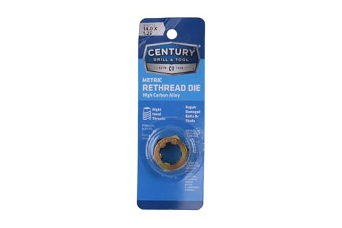 Century Drill & Tool, 92713, 14.0X1.25,Rethreading Die,Tool Set, Thread Repair - size: 14.0 X 1.25