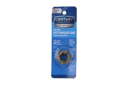 Century Drill & Tool, 92713, 14.0X1.25,Rethreading Die,Tool Set, Thread Repair - size: 14.0 X 1.25