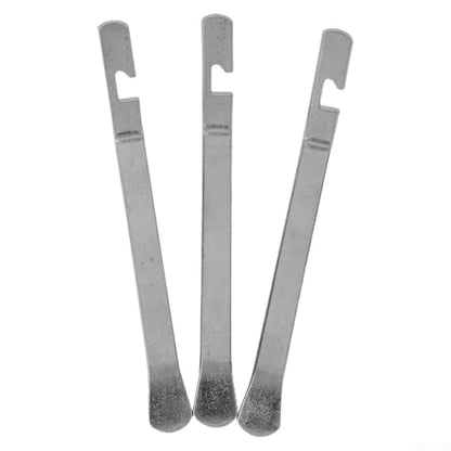 Professional Tire Changing Tools 3 Pack - Stainless Steel Tire Levers for Dirt Bike & for atv - Rounded Ends Prevent Tube Damage - 120mm Tire Spoon Set