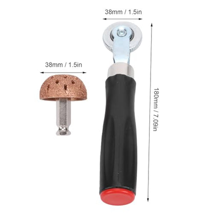 Tire Patch Roller Kit, 30 Patches 3 Sizes Automotive Tyre Repair Stitcher Tool Kit with 7.08 Inch, for Tire Repairs Polishing Sanding Paint Stripping