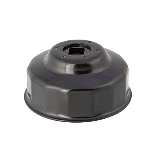Steelman 64mm x 14 Flute Oil Filter Cap Wrench, 3/8-inch Drive, Low-Profile Design for Confined Space - size: 64 Millimeter x 14 Flute