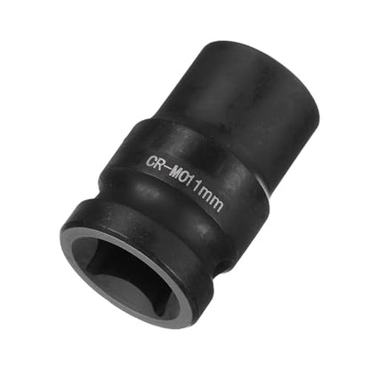 HARFINGTON 4 Point Square Socket 1/2" Drive 11mm Metric Square Impact Socket CR-MO Blackening Standard Wheel Sockets Pneumatic Socket Tool for Auto Repair Mechanical Maintenance Home Use - size: 11mm