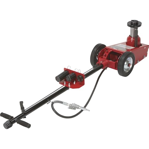 Strongway 22-Ton Quick Lift Air/Hydraulic Service Floor Jack | Controlled vehicle lifting, heavy shop use, stable positioning, professional garage service, durable steel construction - size: 22 Ton
