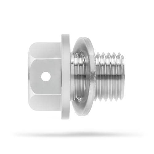 Votex - Made in USA - M14x1.5MM Engine Oil Drain Plug, Stainless Steel, for Acura, Audi, Chevrolet, Chrysler, Dodge, Ford, Honda, Hyundai, Jeep, Kia + More - size: M14-1.5 Non-Magnetic Oil Drain Plug